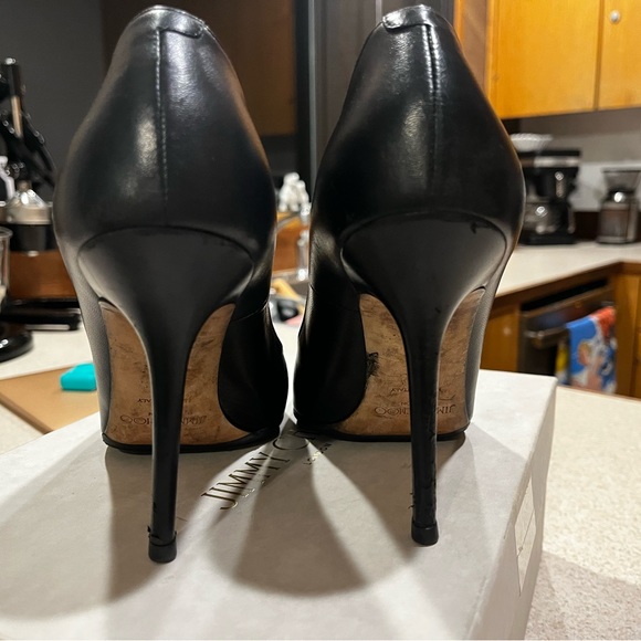 Jimmy Choo Abel Kid Black 100mm 40 9 - Picture 4 of 6